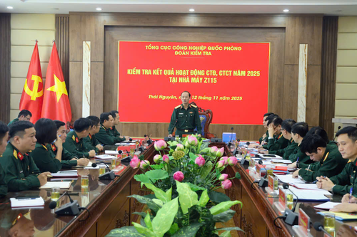 Kiểm tra toàn diện công tác Đảng, công tác chính trị tại Nhà máy Z115