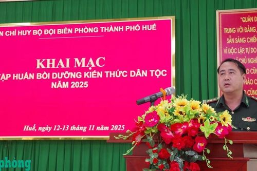 BĐBP thành phố Huế: Bồi dưỡng kiến thức văn hóa, phong tục tập quán của đồng bào các dân tộc thiểu số