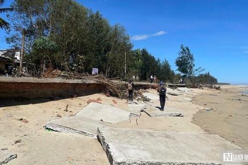 Dân Quảng Ngãi thấp thỏm lo triều cường 'nuốt' nhà, tài sản