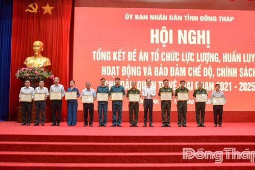 Đồng Tháp: Bảo đảm đầy đủ, kịp thời cho công tác lực lượng, huấn luyện, hoạt động của Dân quân tự vệ
