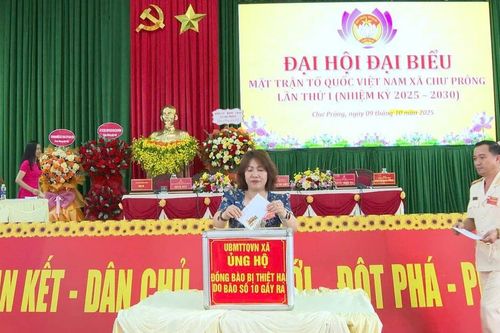 Xã Chư Prông ủng hộ hơn 400 triệu đồng giúp đồng bào vùng bão lũ