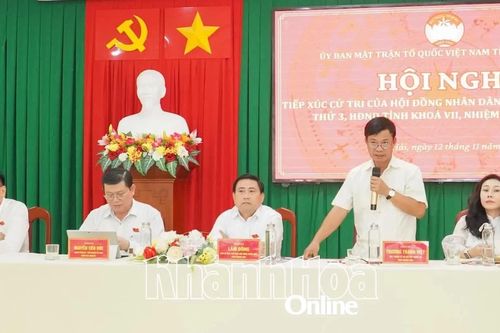 Đại biểu HĐND tỉnh tiếp xúc cử tri xã Xuân Hải