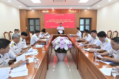 Hội đồng Khoa học và Đào tạo Học viện Hải quân xét duyệt danh mục nhiệm vụ khoa học và công nghệ