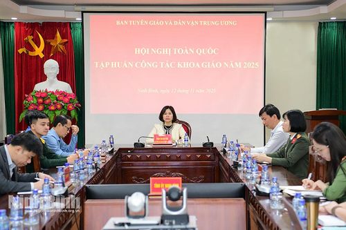 Hội nghị trực tuyến tập huấn công tác khoa giáo