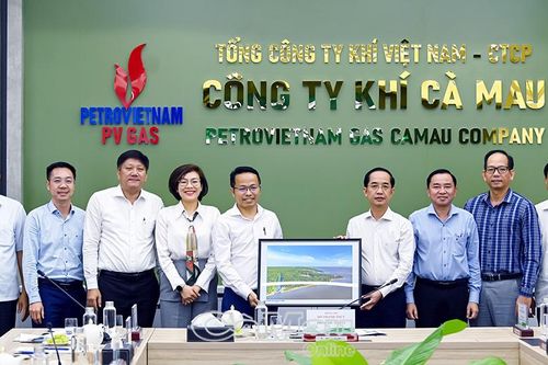 Đồng chí Hồ Thanh Thủy làm việc tại Công ty Khí Cà Mau
