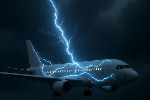 Sét đánh trúng máy bay có nguy hiểm?