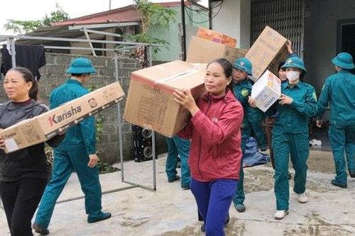 Diễn tập phòng, chống thiên tai tại xã Đoài Phương