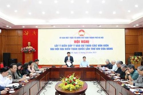 Ủy ban MTTQ Việt Nam TP Hà Nội lấy ý kiến góp ý dự thảo các văn kiện Đại hội XIV của Đảng