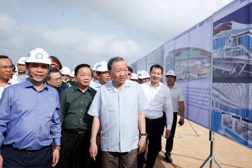 Tổng Bí thư thăm và làm việc tại Dự án Cảng Hàng không Long Thành