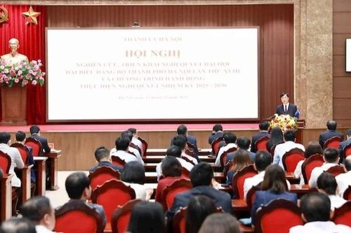 Hàng chục nghìn cán bộ, đảng viên của Hà Nội học tập, quán triệt Nghị quyết Đại hội Đảng bộ thành phố