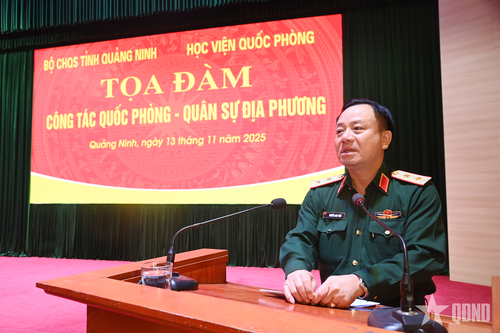 Tọa đàm công tác quốc phòng, quân sự địa phương tại Quảng Ninh