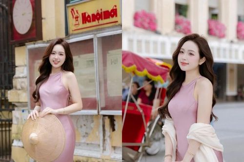 Hot girl Lê Phương Anh khoe sắc dịu dàng giữa tiết thu Hà Nội