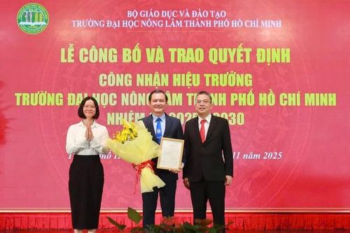 PGS.TS Nguyễn Tất Toàn tiếp tục làm Hiệu trưởng Trường Đại học Nông Lâm TPHCM