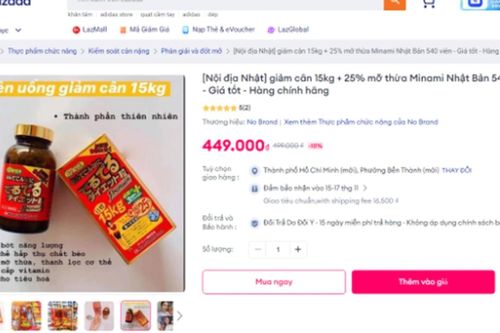Đề nghị gỡ bỏ sản phẩm giảm cân không phép trên sàn thương mại điện tử