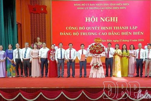 Thành lập Đảng bộ Trường Cao đẳng Điện Biên