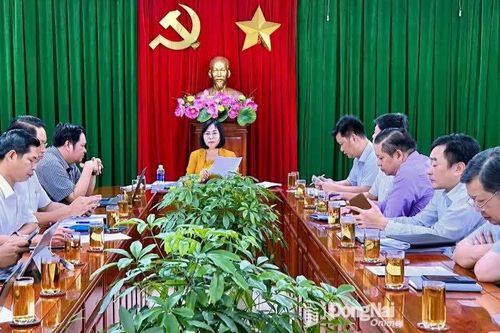 Phó Chủ tịch UBND tỉnh Nguyễn Thị Hoàng làm việc với Sở Nông nghiệp và Môi trường về các nghị quyết trình HĐND