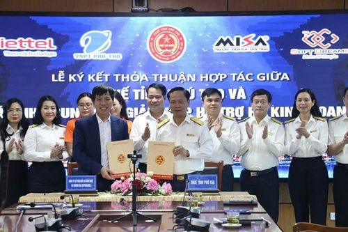 Thuế tỉnh Phú Thọ ký kết thỏa thuận hợp tác với các nhà cung cấp giải pháp hỗ trợ hộ kinh doanh chuyển đổi số