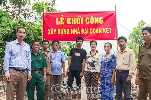 Khởi công Nhà Đại đoàn kết chào mừng Đại hội MTTQ tỉnh