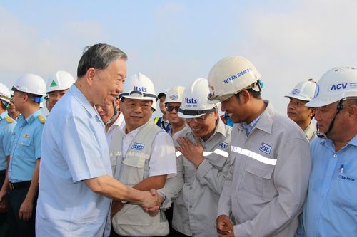 Tổng Bí thư Tô Lâm kiểm tra Dự án sân bay Long Thành