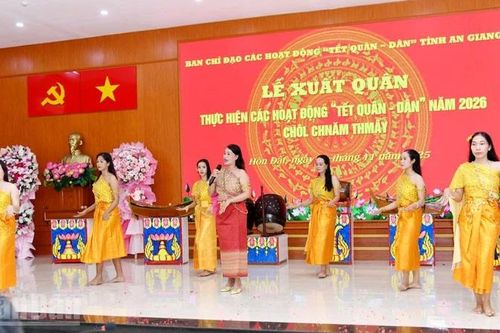 An Giang: Xuất quân 'Tết quân-dân' năm 2026 mừng Chol Chnam Thmay