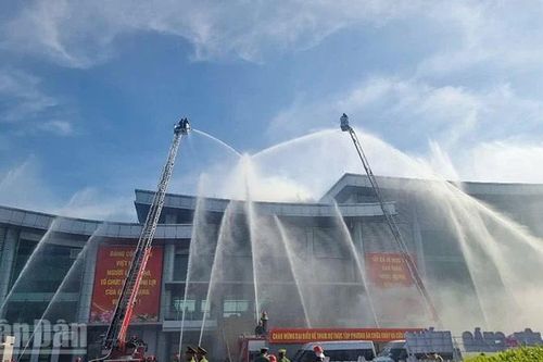 Vĩnh Long thực tập phương án phòng cháy chữa cháy quy mô lớn