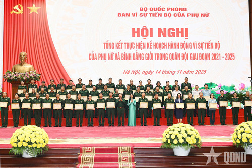 Tổng kết công tác vì sự tiến bộ của phụ nữ và bình đẳng giới trong Quân đội giai đoạn 2021-2025