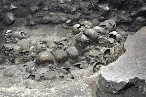 Bí ẩn tháp sọ người tại ngôi đền cổ Aztec