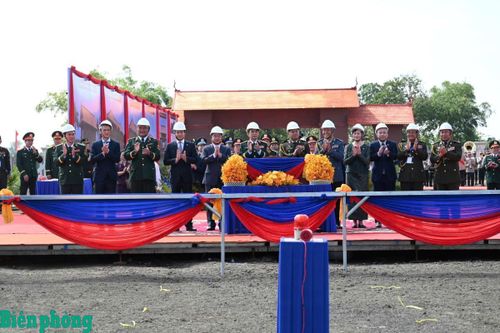 Khởi công xây dựng công trình hữu nghị Trường Tiểu học Sang Sovan, huyện Svay Teap, tỉnh Svay Rieng, Campuchia