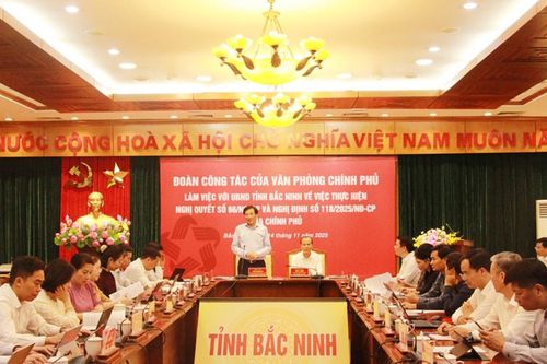 Đoàn công tác Văn phòng Chính phủ làm việc tại Bắc Ninh về cải cách thủ tục hành chính