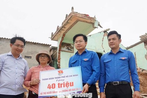 Tuổi trẻ Gia Lai, TPHCM chung tay hỗ trợ người dân vùng bão