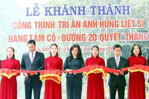 Quảng Trị: Khánh thành công trình tôn tạo Di tích Quốc gia đặc biệt Hang Tám Cô