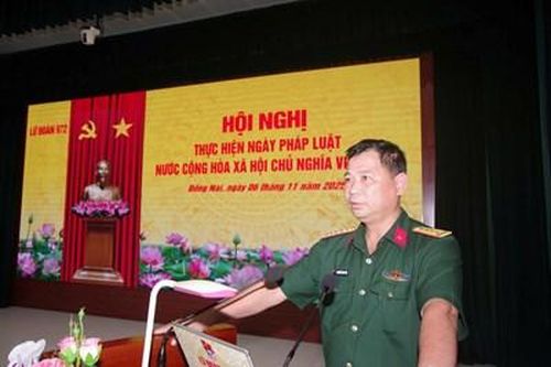 Viện kiểm sát Quân sự Khu vực 72 phối hợp phổ biến, giáo dục pháp luật