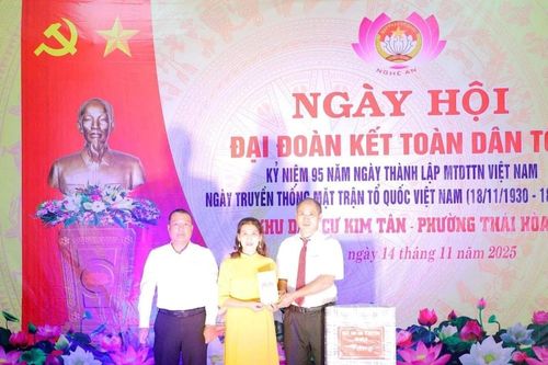 Vui Ngày hội Đại đoàn kết tại phường Thái Hòa