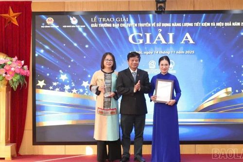 Báo và Phát thanh, Truyền hình Lào Cai đoạt giải A Giải thưởng báo chí tuyên truyền về sử dụng năng lượng tiết kiệm và hiệu quả năm 2025