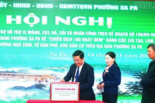 Sa Pa tiếp nhận hơn 1,8 tỷ đồng ủng hộ hỗ trợ 'Chiến dịch 100 ngày đêm'