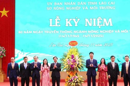 Lào Cai kỷ niệm 80 năm Ngày truyền thống ngành Nông nghiệp và Môi trường (14/11/1945 - 14/11/2025)