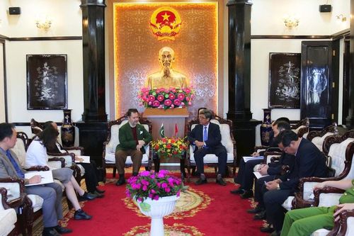 Đại sứ Pakistan thăm và làm việc tại tỉnh Lâm Đồng