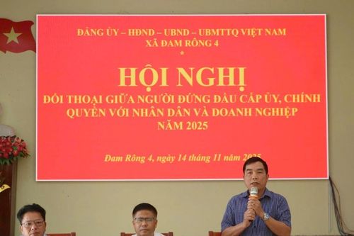 Xã Đam Rông 4 tổ chức Hội nghị đối thoại với Nhân dân năm 2025