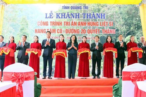 Quảng Trị: Lễ khánh thành công trình tôn tạo Di tích Quốc gia đặc biệt Hang Tám Cô