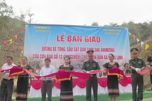 Khánh thành 'Đường Quân - Dân' ở Quảng Ngãi