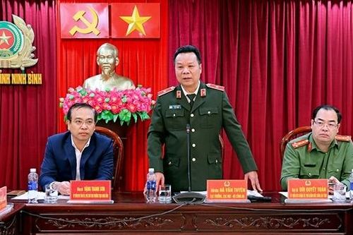 Kiểm tra tiến độ Dự án xây dựng nhà ở xã hội cho lực lượng Công an ở Ninh Bình