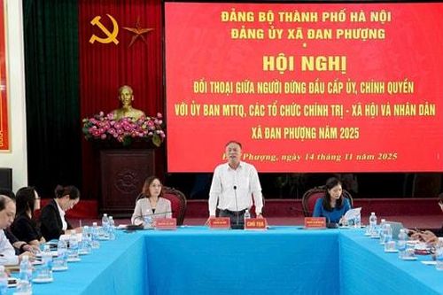 Xã Đan Phượng đối thoại, tháo gỡ nhiều vướng mắc dân sinh