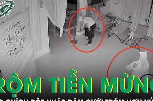 Hai đạo chích cầm dao đột nhập đám cưới trộm tiền mừng, vàng trị giá hơn nửa tỉ đồng