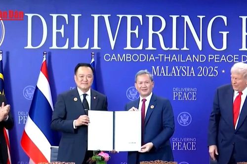 Tổng thống Mỹ D. Trump điện đàm hòa giải Thái Lan - Campuchia