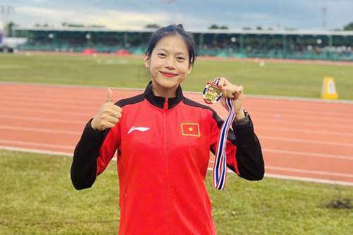 Điền kinh Việt Nam giành huy chương vàng trong ngày mở màn giải trẻ Đông Nam Á