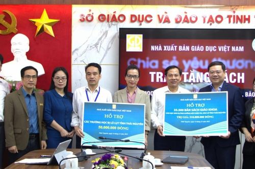 NXB Giáo dục Việt Nam hỗ trợ sách giáo khoa cho Thái Nguyên sau bão số 11