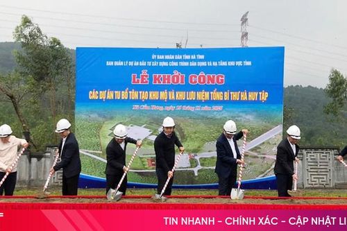 Khởi công dự án tu bổ, tôn tạo Khu di tích cố Tổng Bí thư Hà Huy Tập