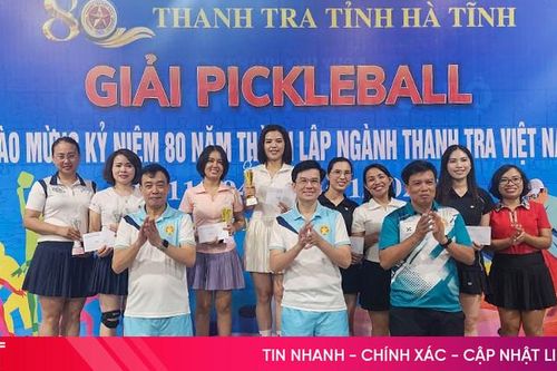 Sôi nổi giải Pickleball chào mừng 80 năm ngày truyền thống Thanh tra Việt Nam