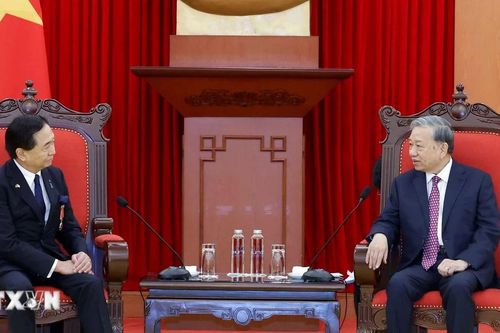 Tổng Bí thư Tô Lâm tiếp Thống đốc tỉnh Kanagawa của Nhật Bản