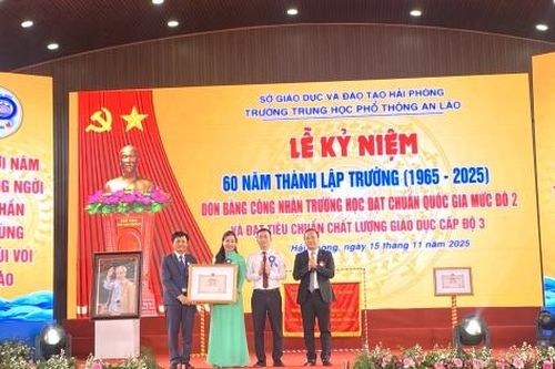 Trường THPT An Lão (Hải Phòng) đón bằng đạt chuẩn Quốc gia mức II